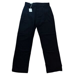 ZARA Men's Black Straight Fit Dress Pants Size 30W Wool Blend NWT